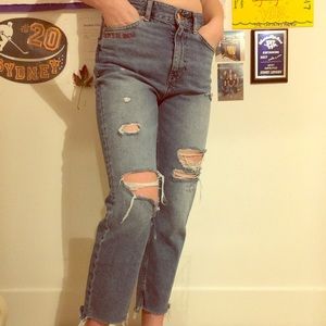 h&m “mom” fit jeans